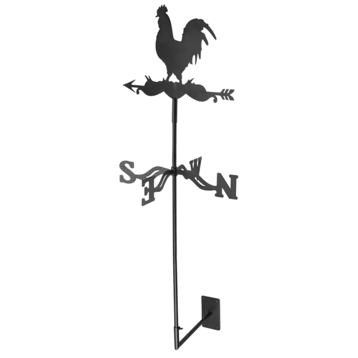 Väderflöjel Tupp av stål - Trädgårdsskulpturer, dekorationer - svm0000008260 - 1