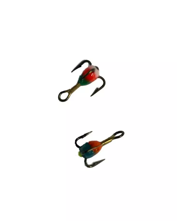 Färghak 3-krok 2 st/förpackning - Mormyskor och färgkrokar - 4752076104460 - 1