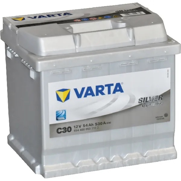 Varta Silver Dynamic 12V 54Ah 530A startbatteri - Startbatterier - 4016987119730 - 1