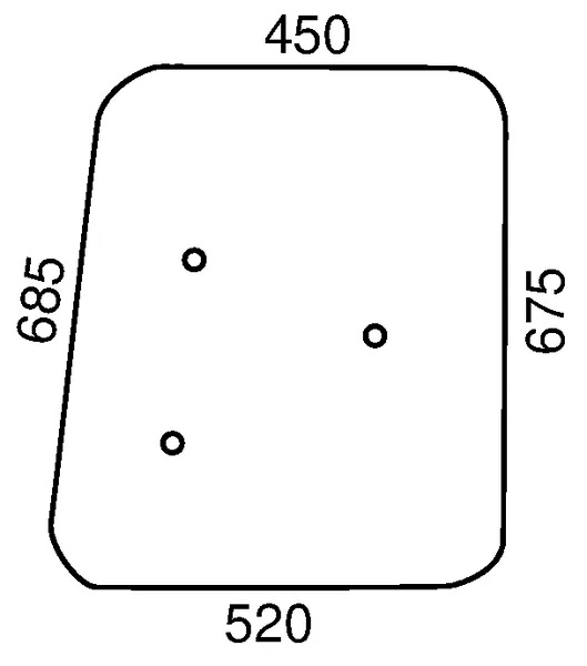 Sidoglas (Deutz-Fahr 04339832) - Hytt och kaross - 3660980005340 - 1