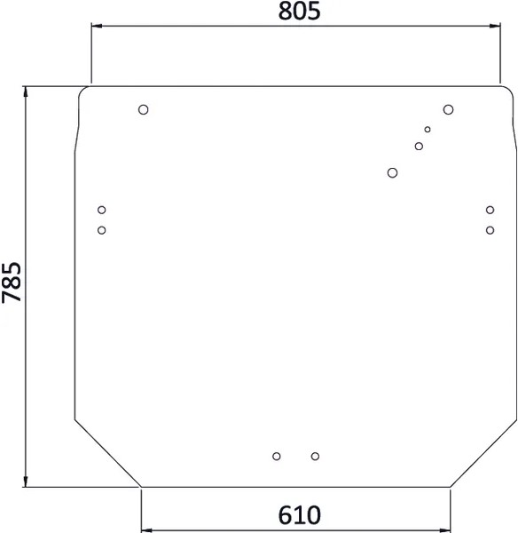 Bakfönster, övre (JD R206835) - Hytt och karosseri - 3660980065450 - 1