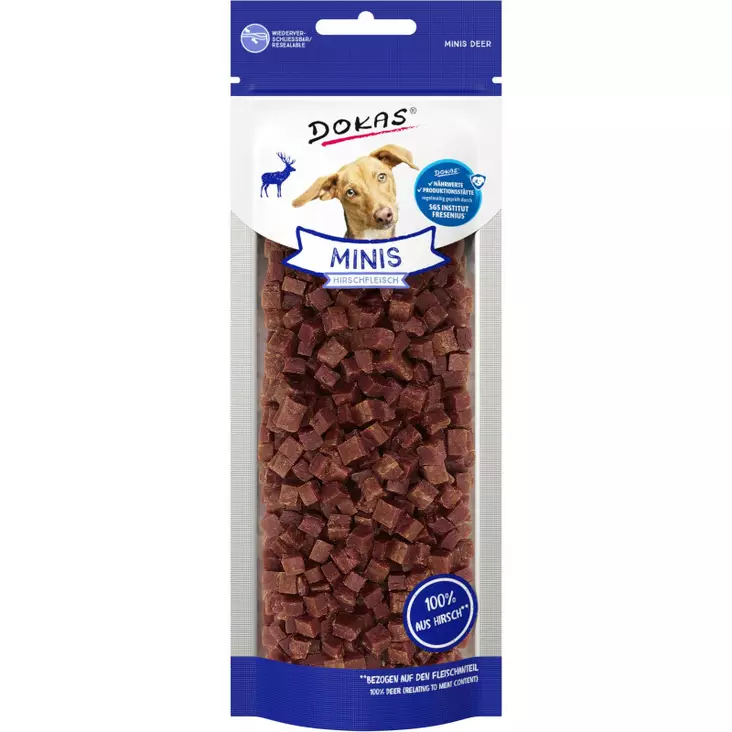 Dokas hundgodis minis hjort 60g - Hundmat - 4251276205460 - 1