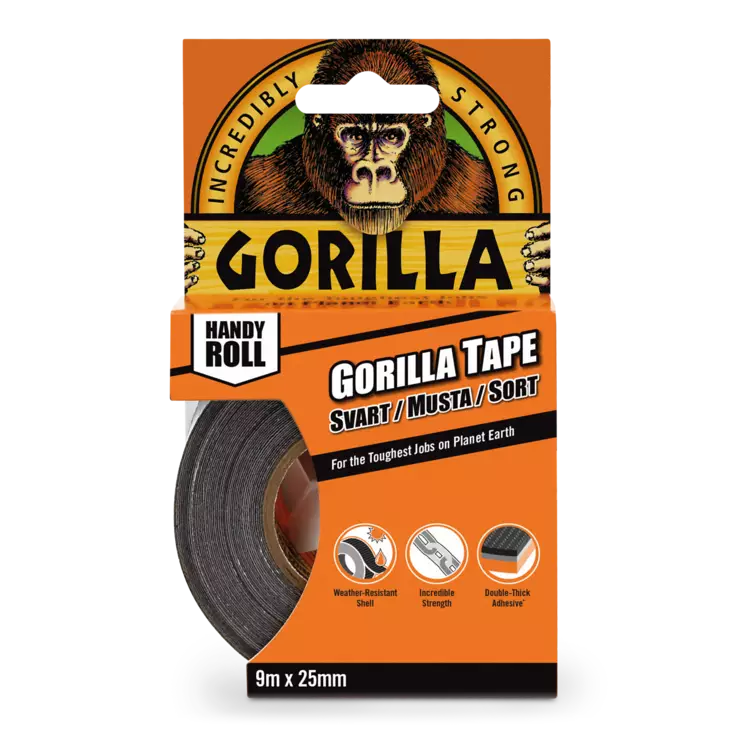 Gorilla Tape Handy Roll 9,14 m x 25 mm - Tejper - 5704947004330 - 1