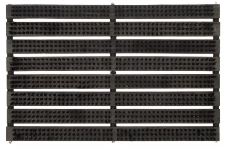 Matta med trästomme och borstar - Trädgårdstextilier - 6410413170100 - 1