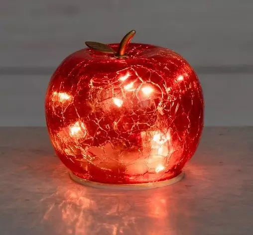 LED-äpple 10 cm röd - Juldekorationer - 6410416482750 - 1