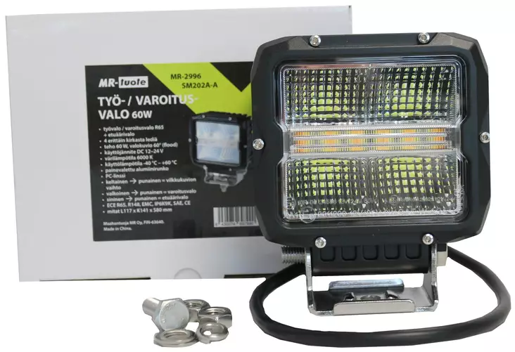 Arbets-/varningsljus 60W 12-24V ECE R65 - Arbetslampor - 6430074697990 - 1