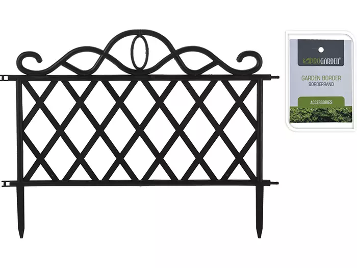 Avskiljningsstängsel i plast 24 x 50 cm - Trädgårdsskulpturer, dekorationer - 8720573154550 - 1