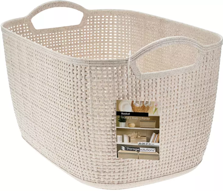 Förvaringskorg Beige 35x29x13 cm - Lådor och korgar - 8721037325820 - 1