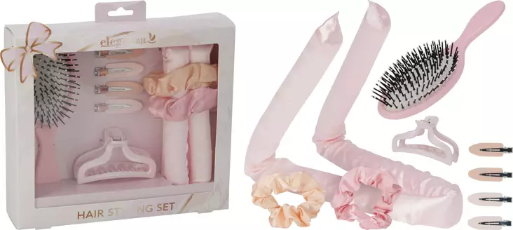 Borste och håraccessoar-set rosa - Hjälpmedel - 8721037603430 - 1
