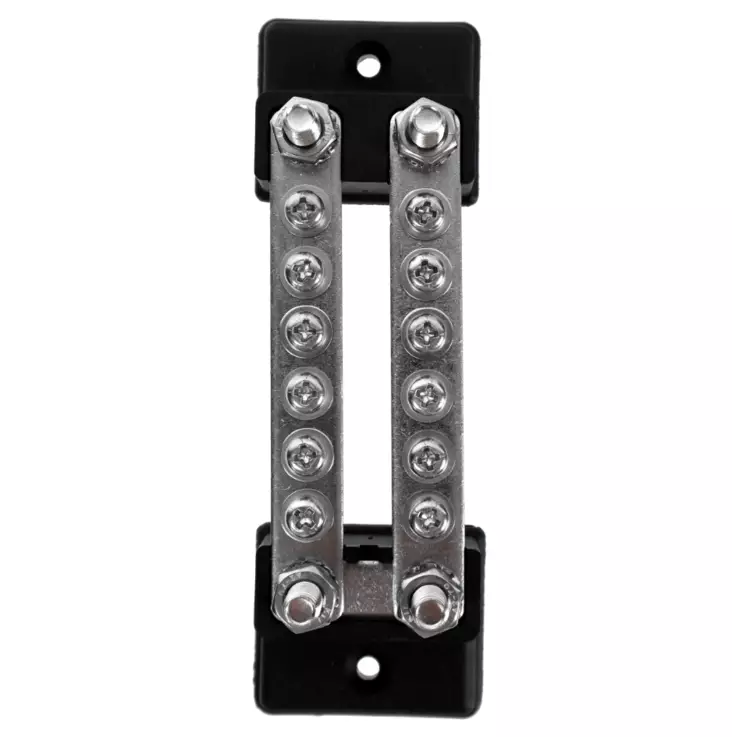 Arctic Marine Kopplingsskena 12-48V DC 12 platser med skydd, 150A - Andra båttillbehör - 6418536032770 - 1