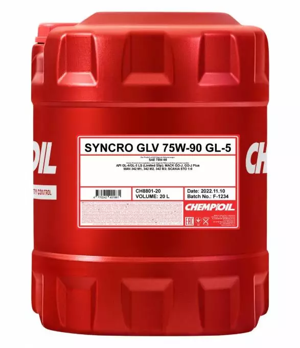 CHEMPIOIL Syncro GLV 75W-90 GL-5 20L - Växellådsoljor - CH880120 - 1