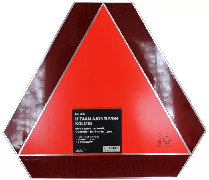 Triangel för långsam trafik, aluminium - Släpvagnstillbehör - 6430074696160 - 1