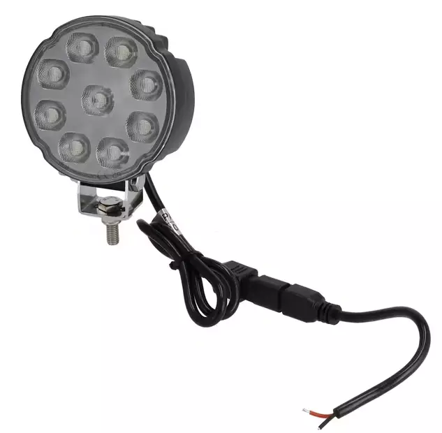 LED-arbetsbelysning 27W 3420lm rund 100x48.5x120mm - Arbetslampor - 8719493246780 - 1