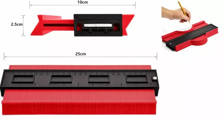 Magnetisk konturmätare 255mm - Andra mätinstrument - 8714892482500 - 1