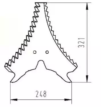 Kniv till vagn Strautmann 73236500 - Plockare - 73236500 - 1
