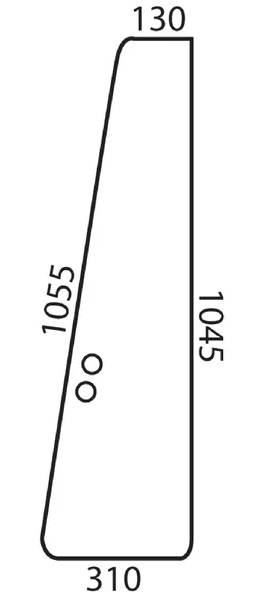 Framruta, etta (MF 3389399M2) - Hytt och kaross - 3660980021760 - 1