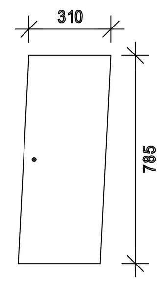 Dörrglas, övre/framre (Case IH 1284790C1) - Hytt och kaross - 3660980017060 - 1