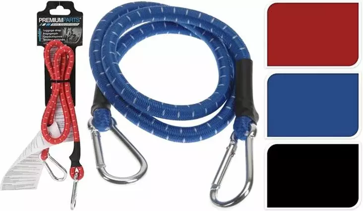 Elastisk fästrem + karbinhakar - Repar, repen - 8719202020670 - 1