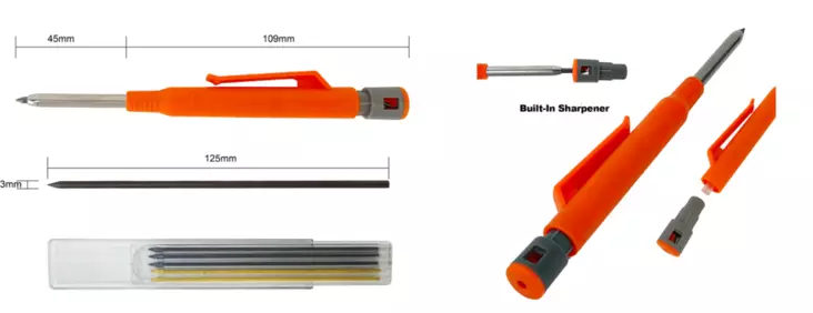Snickares märkpenna 7st - Märkningsverktyg - 8714892646070 - 1
