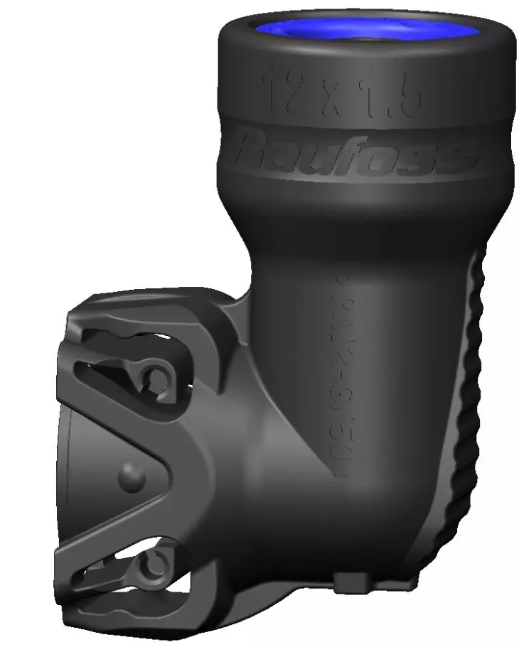 Raufoss ABC R-ram vinkelförbindelse ABC 12X1,5-L37/24 R-ram - Tryckluftsystem - svm0000010070 - 1