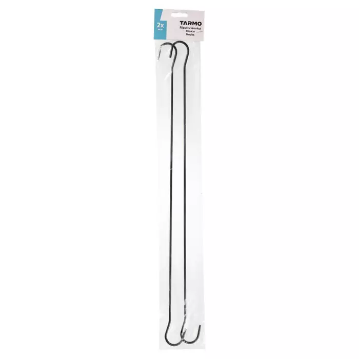 Svart upphängningskrok 60 cm 2 st/förp - Andra fästtillbehör - 6410413305410 - 1