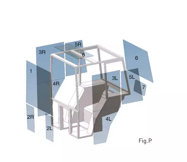 Kubota Sidolaser - Hytt och kaross - 3C79170540 - 1
