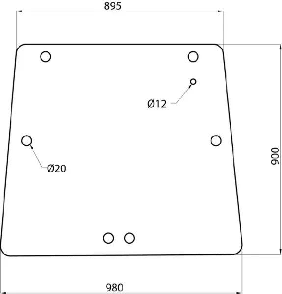 Bakruta, övre (MF 3618433M2) - Hytt och kaross - 3660980022620 - 1