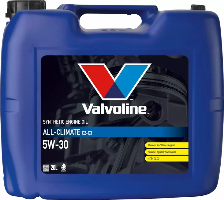 Valvoline All Climate 5W-30 C2/C3 motorolja 20 l - Motoroljor - 8710941029580 - 1