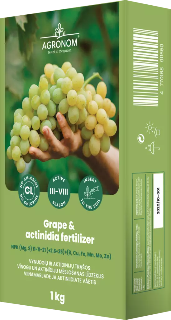 Vin- och spireagödsel 1 kg - Jord och gödselmedel - 4770168911550 - 1