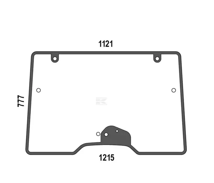Övre framfönster (DF 00205959010) - Hytt och kaross - 8719493167870 - 1