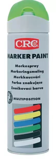 CRC markeringsspray 500 ml grön - Andra färger, lacker och oljor - 5412386031021 - 1
