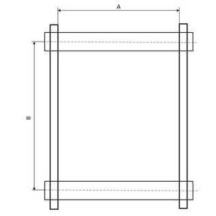 Svetsad adapterplatta för S-typ snabbfäste - Skopor och tillbehör - 5195553001 - 2