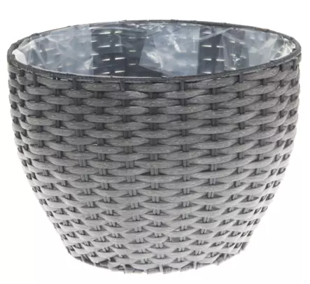 Planteringskorg Onyx grå 31x31x23 cm - Krukor, vaser, korgar - 6410412643551 - 1