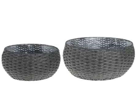 Låg växtkorg Onyx - Krukor, vaser, korgar - 6410413156241 - 1