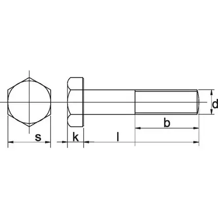 Sexkantsskruv M16 x 1,5 mm 12.9 svart, delgänga - Bultar och muttrar, metrisk gänga - 8716106606641 - 2