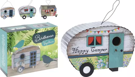 Fågelholk Caravan för dekorativ användning - Fågelbrädor och holkar - 8719987512681 - 1