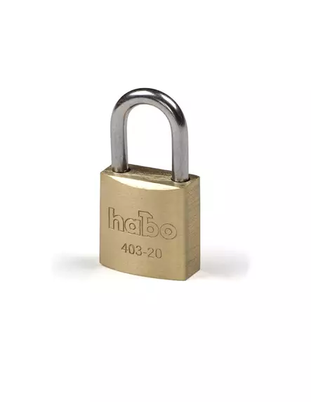 Hänglås Habo mässing 403 - Hänglås, reglar, gångjärn - 7317900173301 - 1