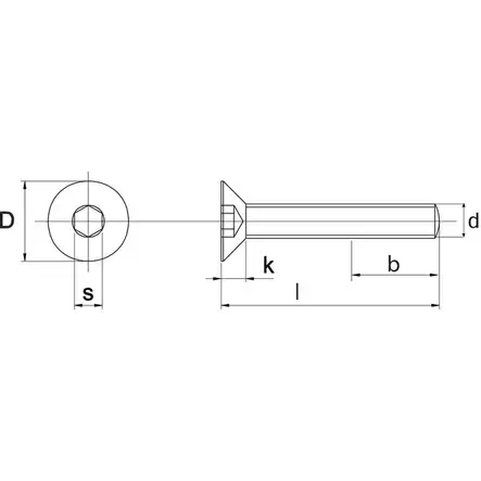 Sunkskruv sexkant M16 10.9 svart - Bultar och muttrar, metrisk gänga - 8716106802821 - 2