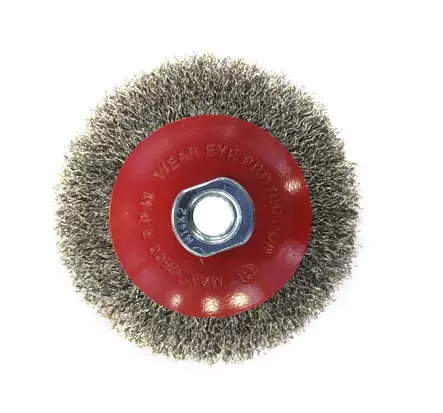 Plattborste 100mm M14 inox - Slipmaterial - 6420613775951 - 1