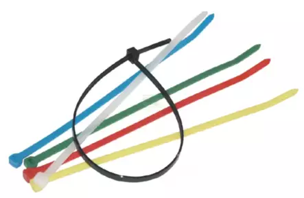 Buntband gul 140x3,6mm 100st/fp (P) - Kabelband - 8716106157211 - 2