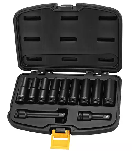 Långt kraftnyckelsats 1/2" 11-delar 8-21mm - Hylsor och satsar - 6420286016771 - 1
