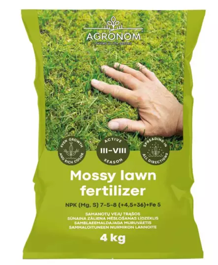 Gödsling för mossigt gräs 4 kg - Jord och gödselmedel - 4770168911451 - 1