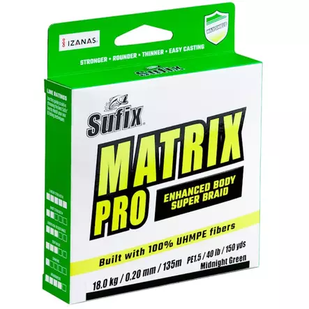 Sufix Matrix Pro 135m 0,12mm/8,1 kg - Linor - 024777698741 - 1