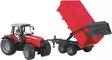 Bruder Massey Ferguson 7480 med tipptank - Bruder arbetsmaskinsleksaker - 8719493962741 - 2