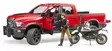 Bruder RAM 2500 Power Wagon och Ducati - Bruder arbetsmaskinsleksaker - 4001702025021 - 4