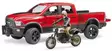Bruder RAM 2500 Power Wagon och Ducati - Bruder arbetsmaskinsleksaker - 4001702025021 - 2