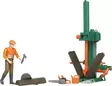 Bruder vedklyv med figur - Bruder arbetsmaskinsleksaker - 4001702626501 - 2