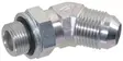 Vinklad koppling 9/16" JIC x 1/4" BSP 45° hane/hane - Hydraulik - 8719593049441 - 1