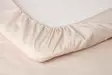 Beige dra-på-lakan 80-90x200+25 cm - Bastutillbehör - 6410416334141 - 1