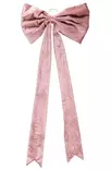 Sammetshårrosett rosa 90 cm - Juldekorationer - 6410416575971 - 1